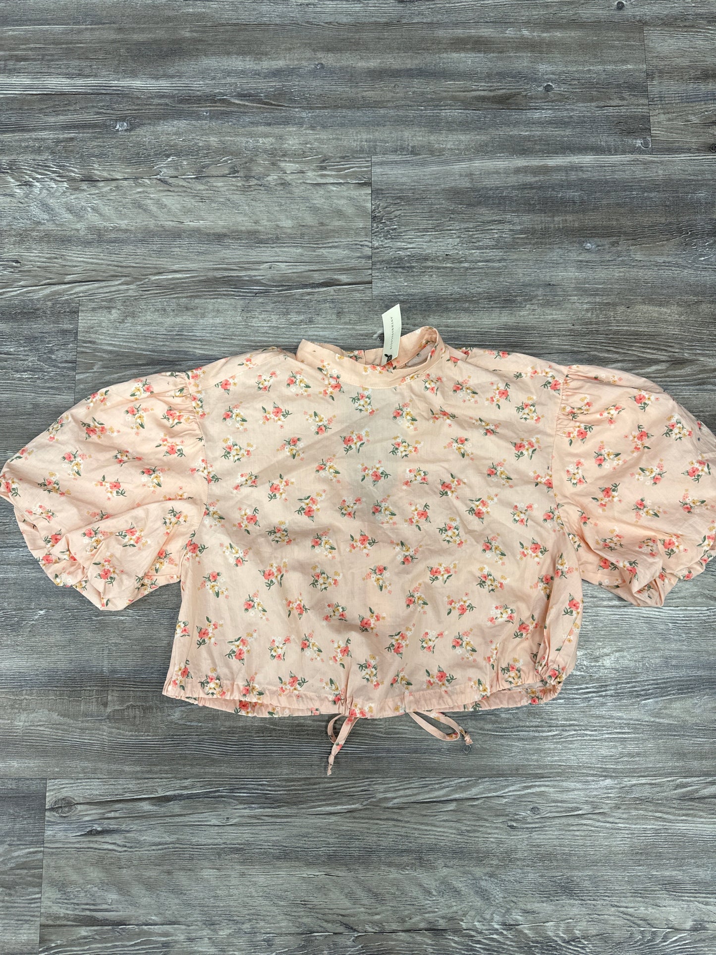 Top Short Sleeve By Anthropologie In Pink, Size: Xxs