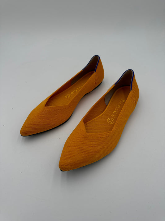 Shoes Flats By Rothys In Yellow, Size: 9.5