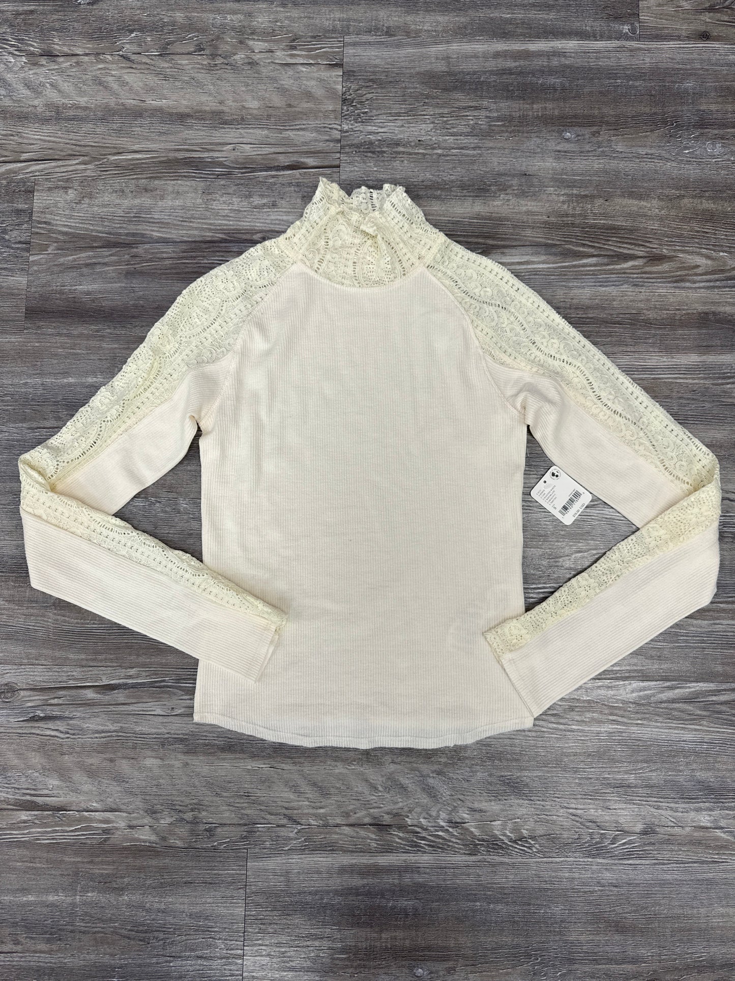 Top Long Sleeve By Free People In Cream, Size: S