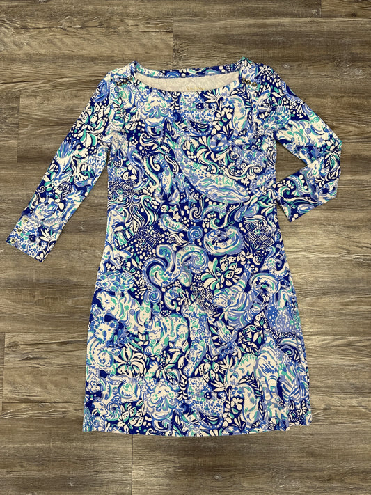 Dress Casual Short By Lilly Pulitzer In Blue & White, Size: Xs