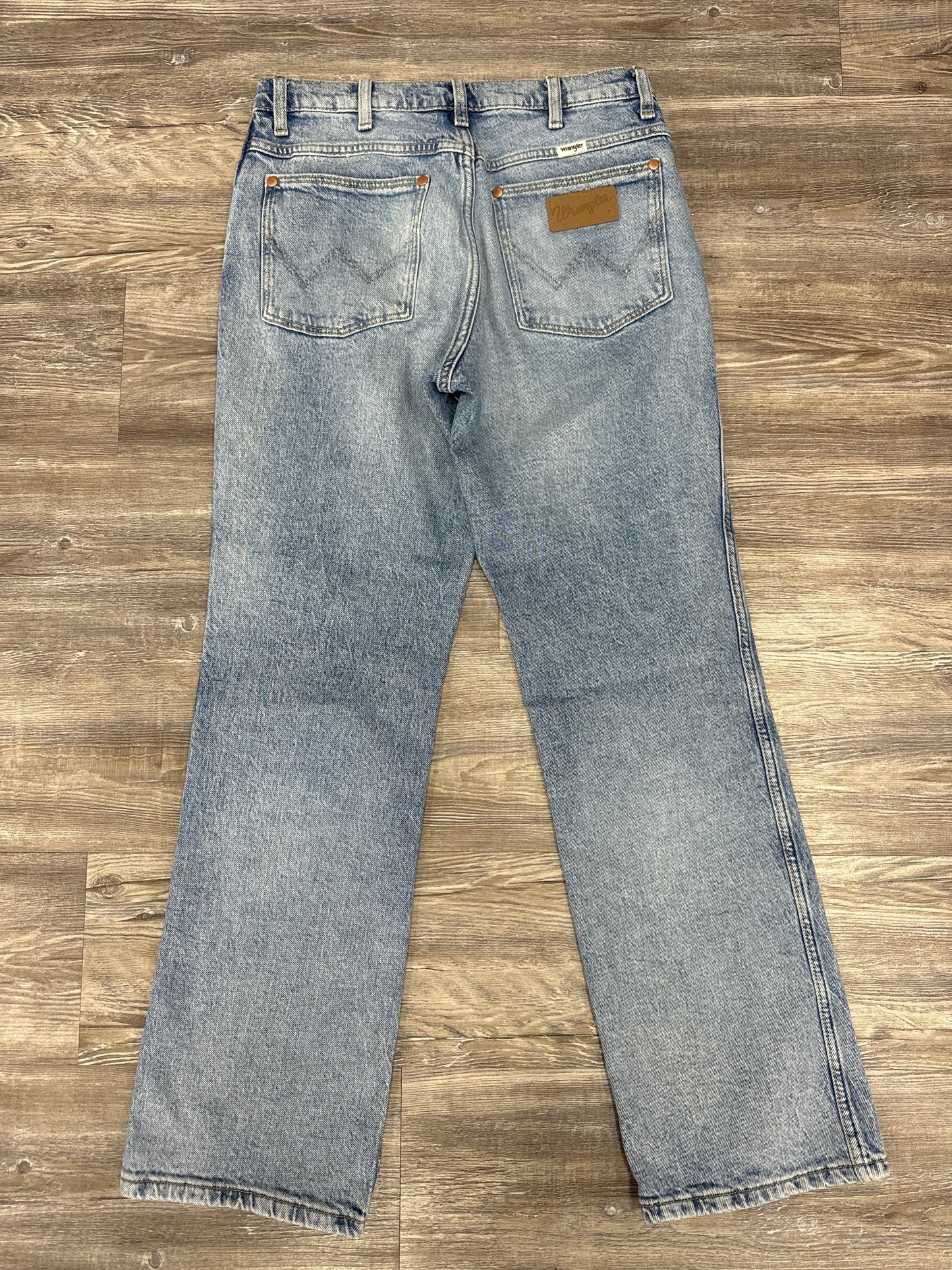 Jeans Boot Cut By Wrangler In Blue Denim, Size: 6