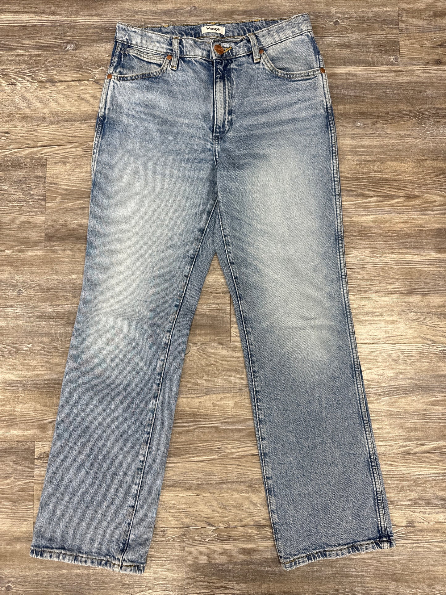 Jeans Boot Cut By Wrangler In Blue Denim, Size: 6