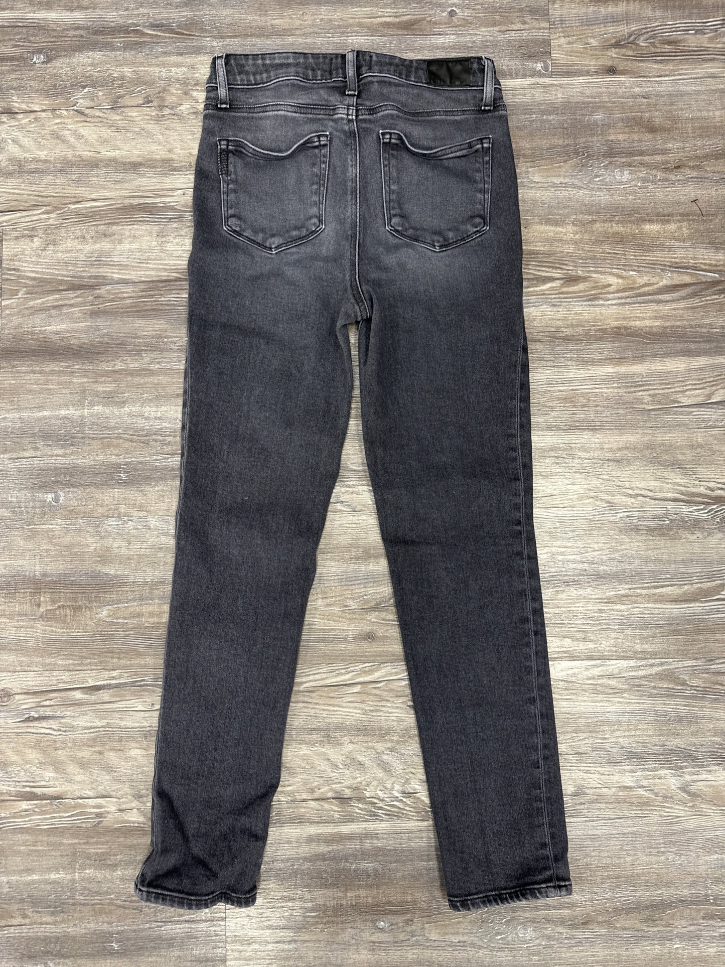 Jeans Straight By Paige In Black Denim, Size: 6