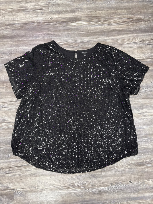 Top Short Sleeve By Torrid In Black, Size: 3x