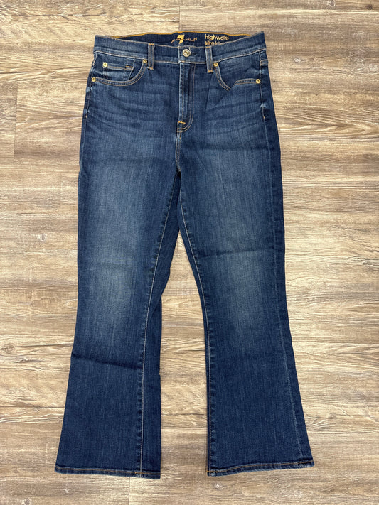 Jeans Designer By 7 For All Mankind In Blue Denim, Size: 6