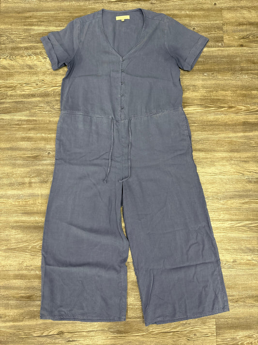 Jumpsuit By Side Stitch In Blue, Size: Xs