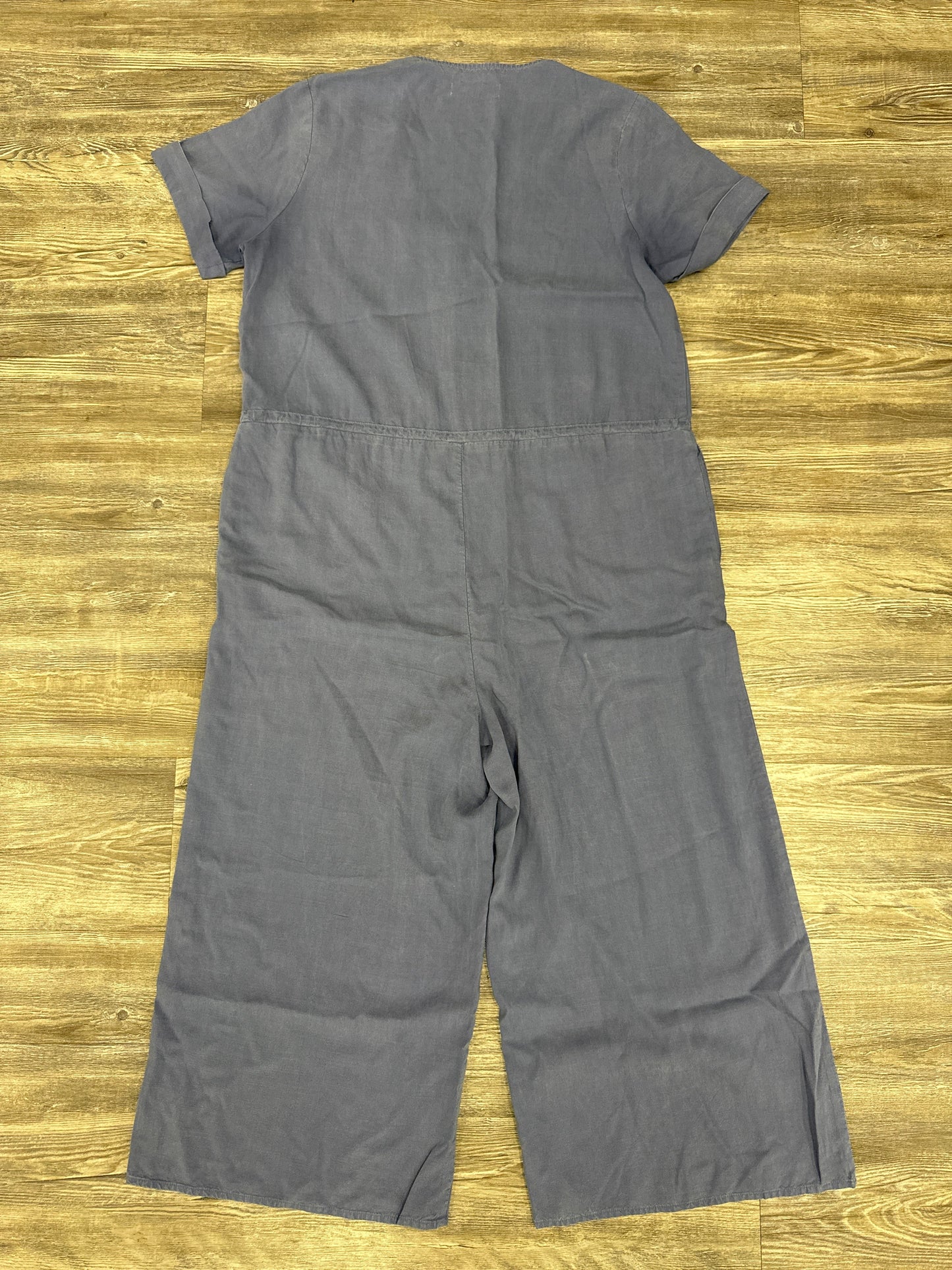 Jumpsuit By Side Stitch In Blue, Size: Xs