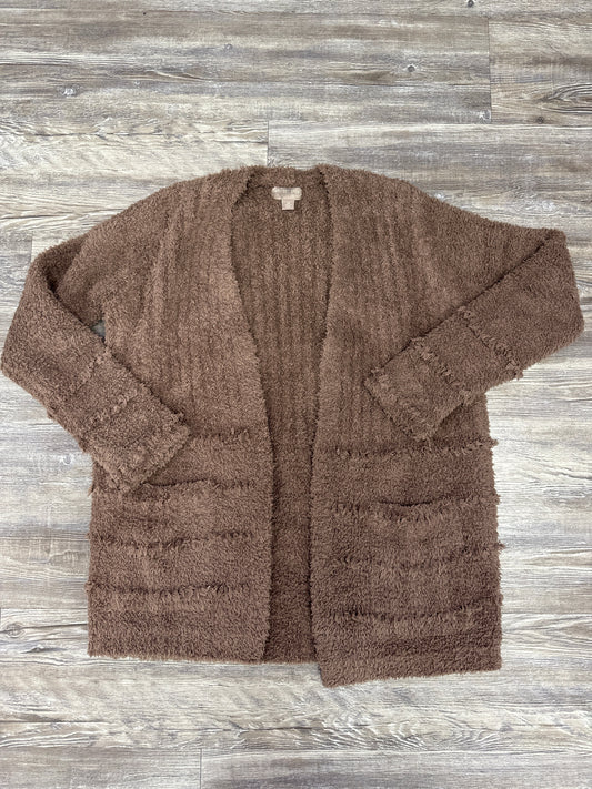 Sweater Cardigan By Barefoot Dreams In Tan, Size: S