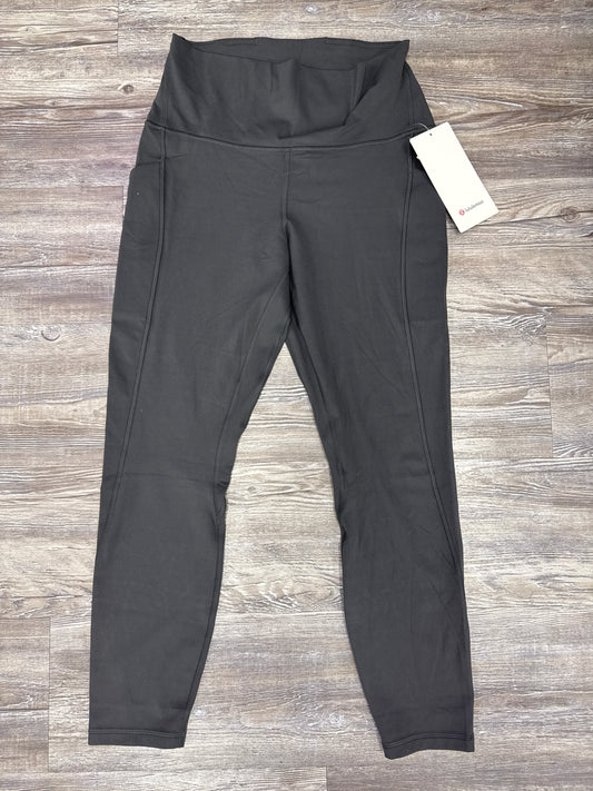 Athletic Leggings By Lululemon In Grey, Size: 10