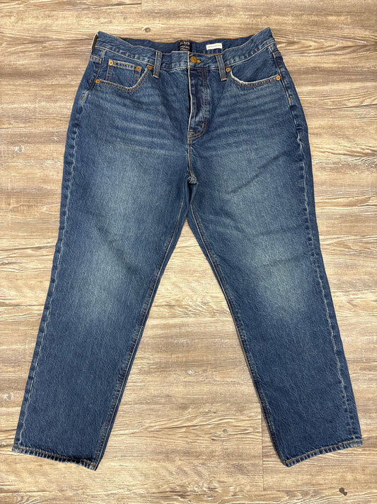 Jeans Straight By J. Crew In Blue Denim, Size: 12