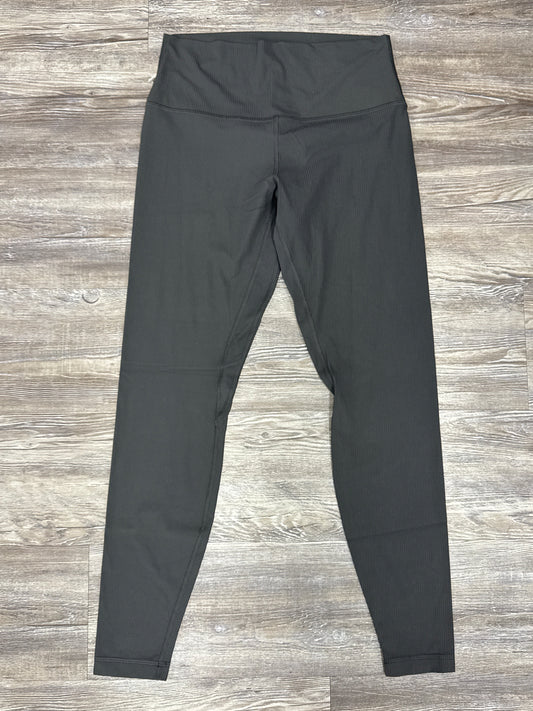 Athletic Leggings By Lululemon In Grey, Size: 10