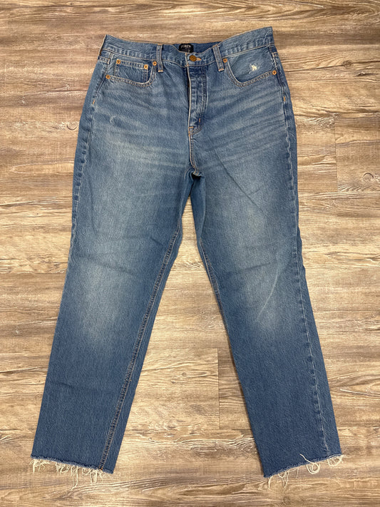 Jeans Straight By J. Crew In Blue Denim, Size: 10