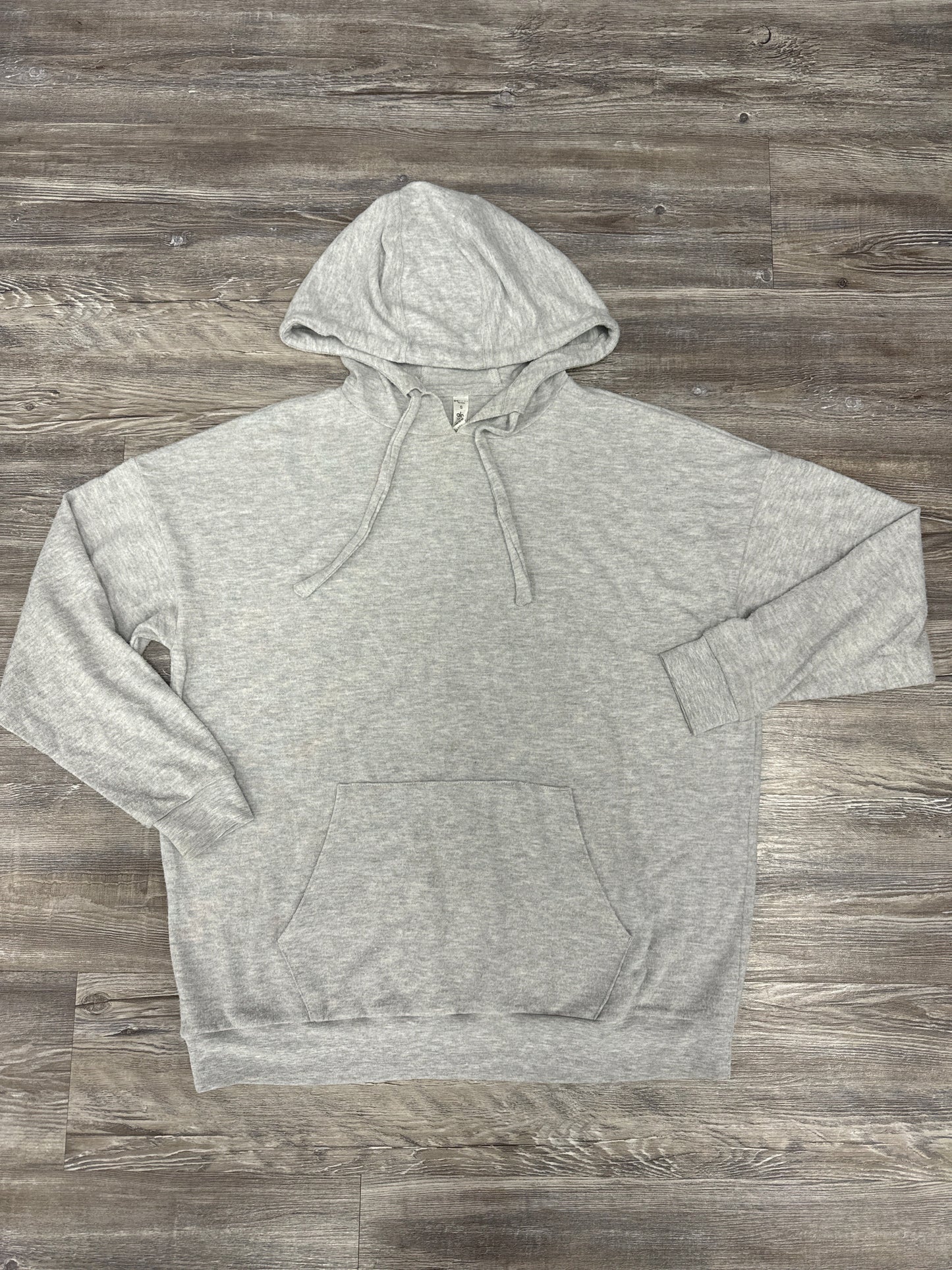 Athletic Sweatshirt Hoodie By Alo In Grey, Size: S