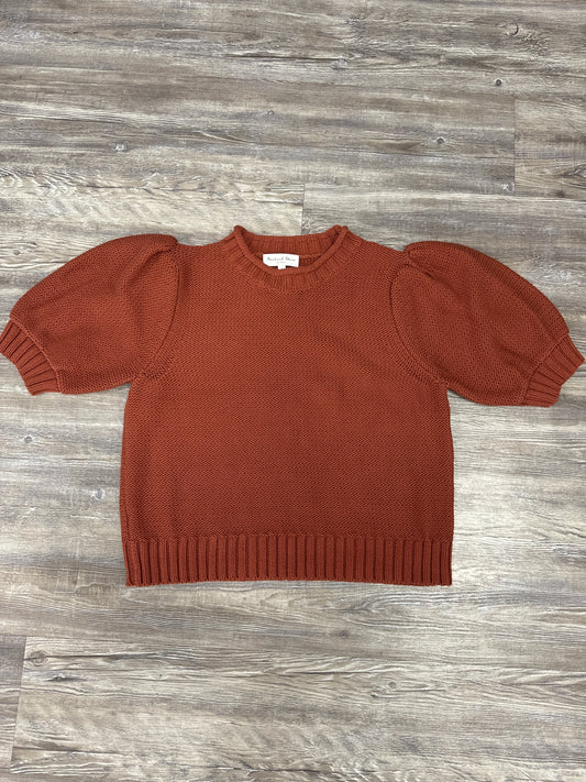 Sweater By Michael Stars In Orange, Size: L