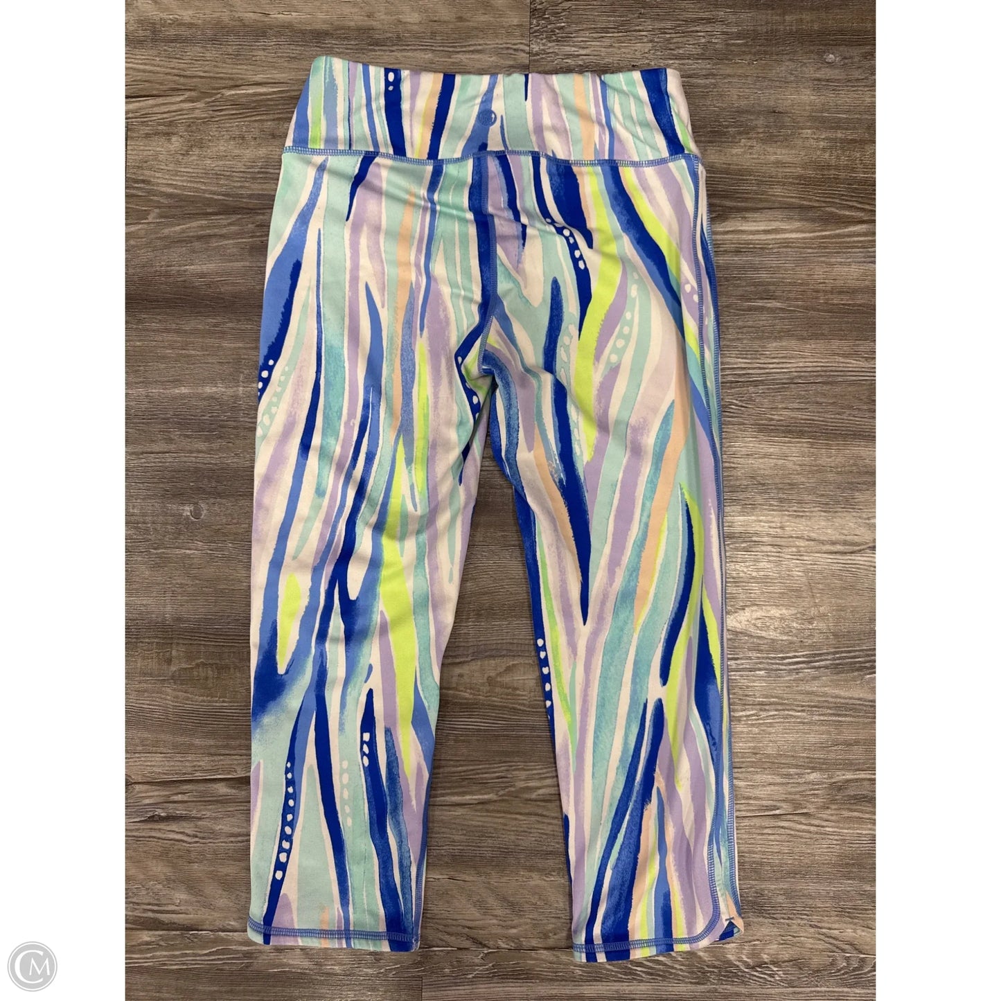 Athletic Capris By Lilly Pulitzer In Blue & Green, Size: M