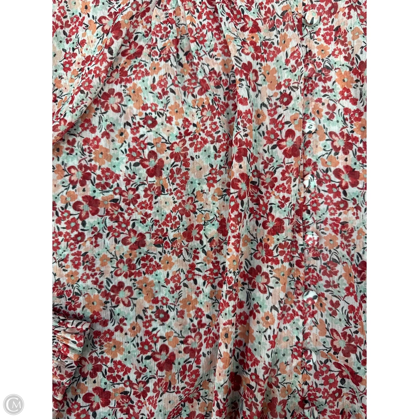 Top Long Sleeve By Torrid In Floral Print, Size: 3x