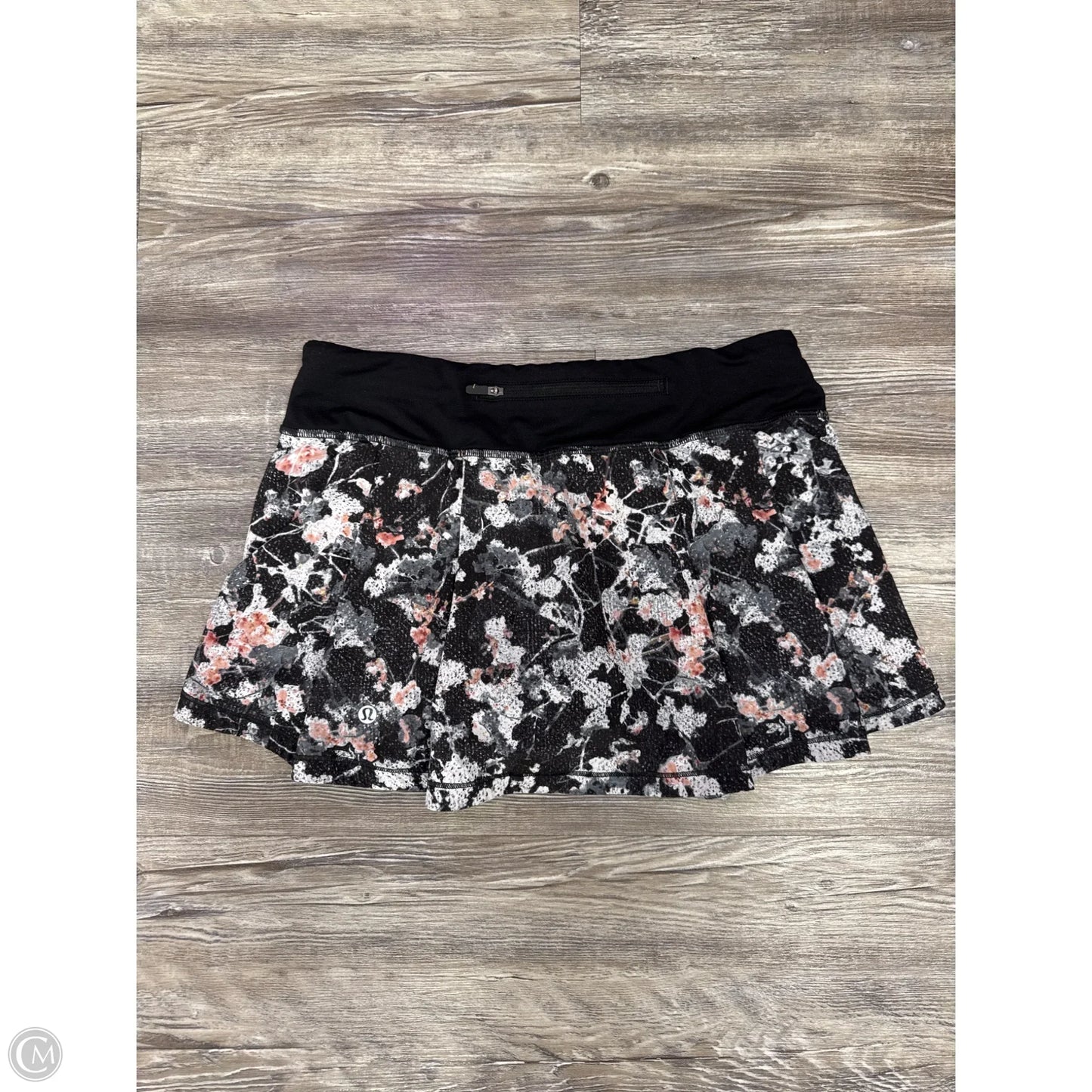 Athletic Skort By Lululemon In Floral Print, Size: 6