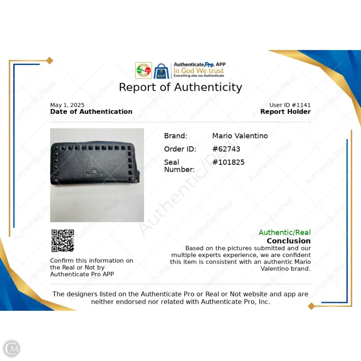 Wallet Designer By Valentino-mario, Size: Large