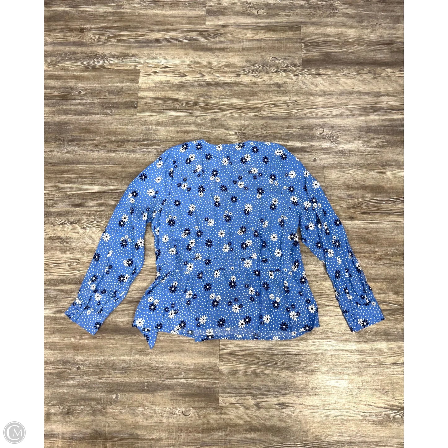 Top 3/4 Sleeve By Talbots In Blue, Size: Lp