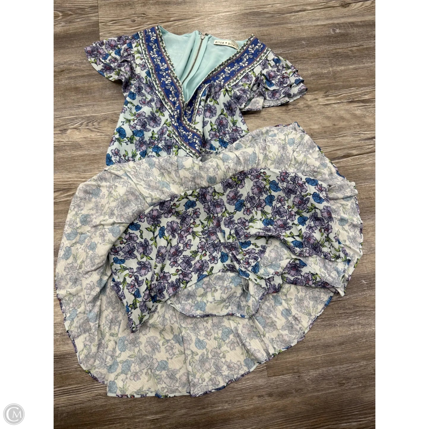 Romper Designer By Alice + Olivia In Floral Print, Size: 2