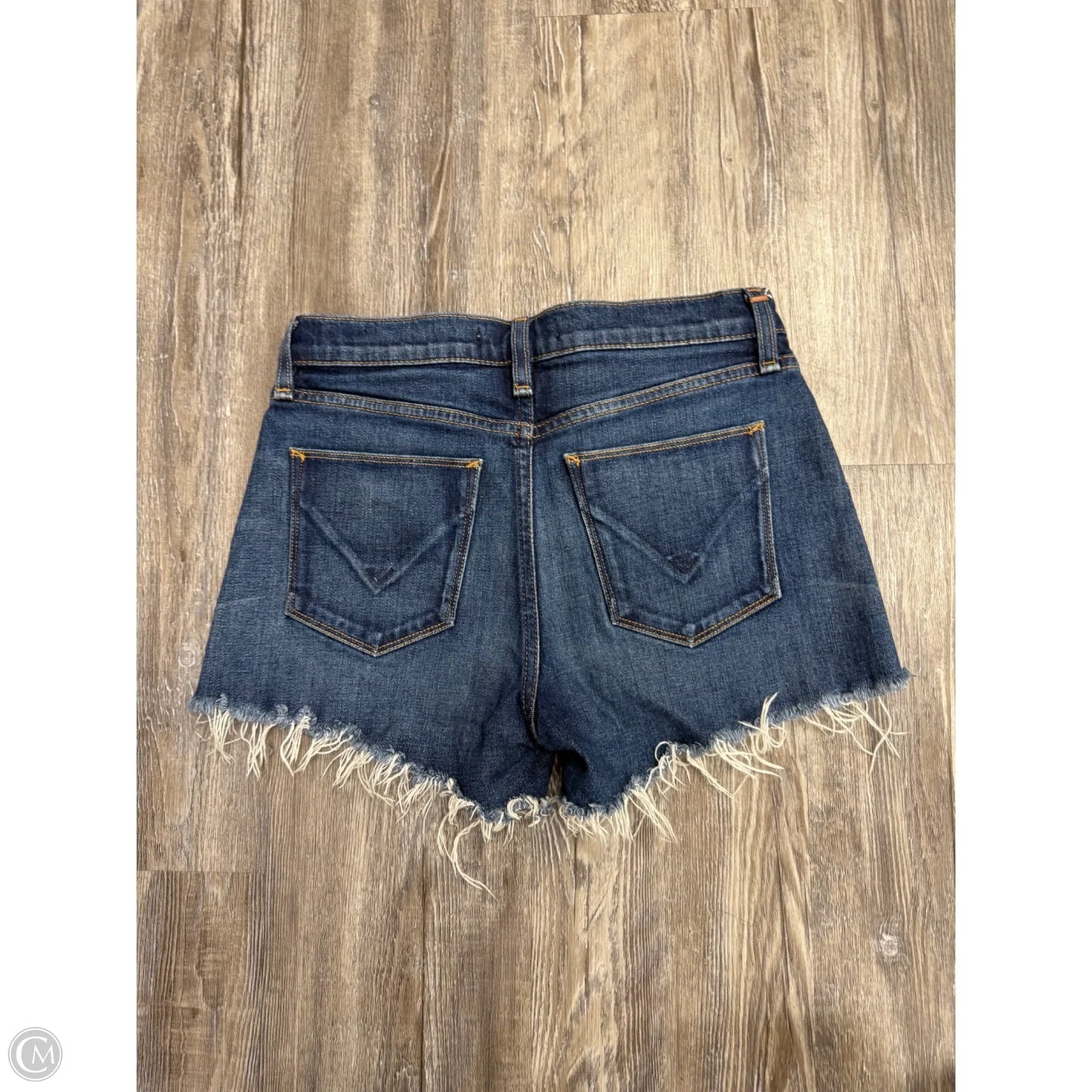 Shorts Designer By Hudson In Blue Denim, Size: 0