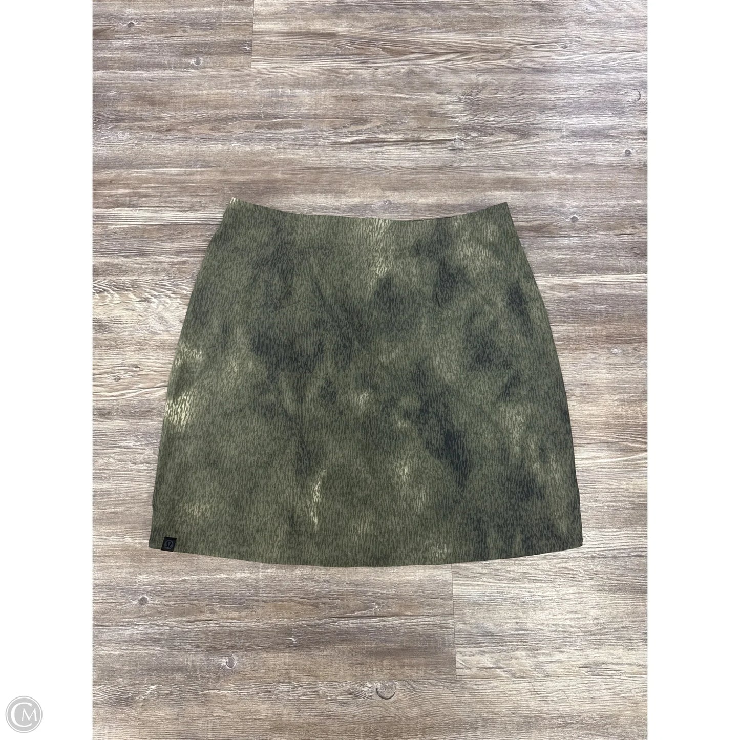 Athletic Skirt By Lululemon In Green, Size: 12