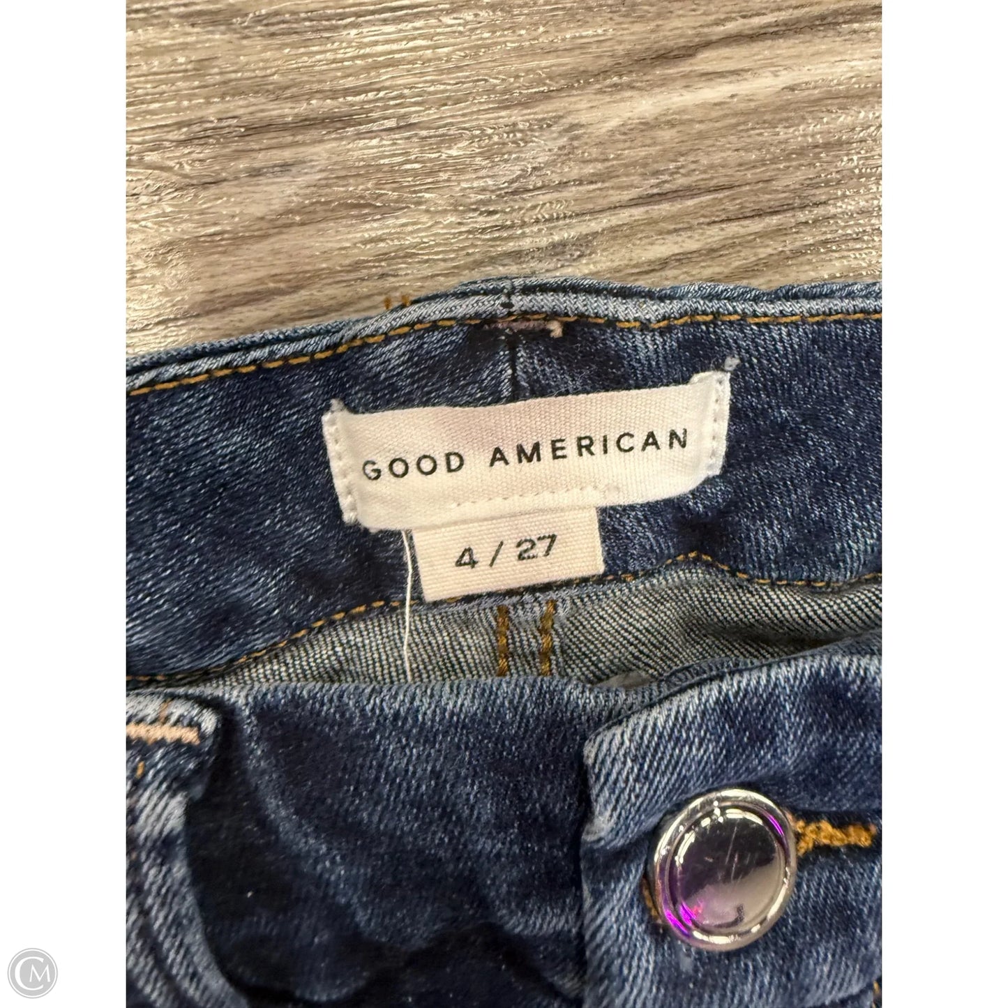 Jeans Designer By Good American In Blue Denim, Size: 4