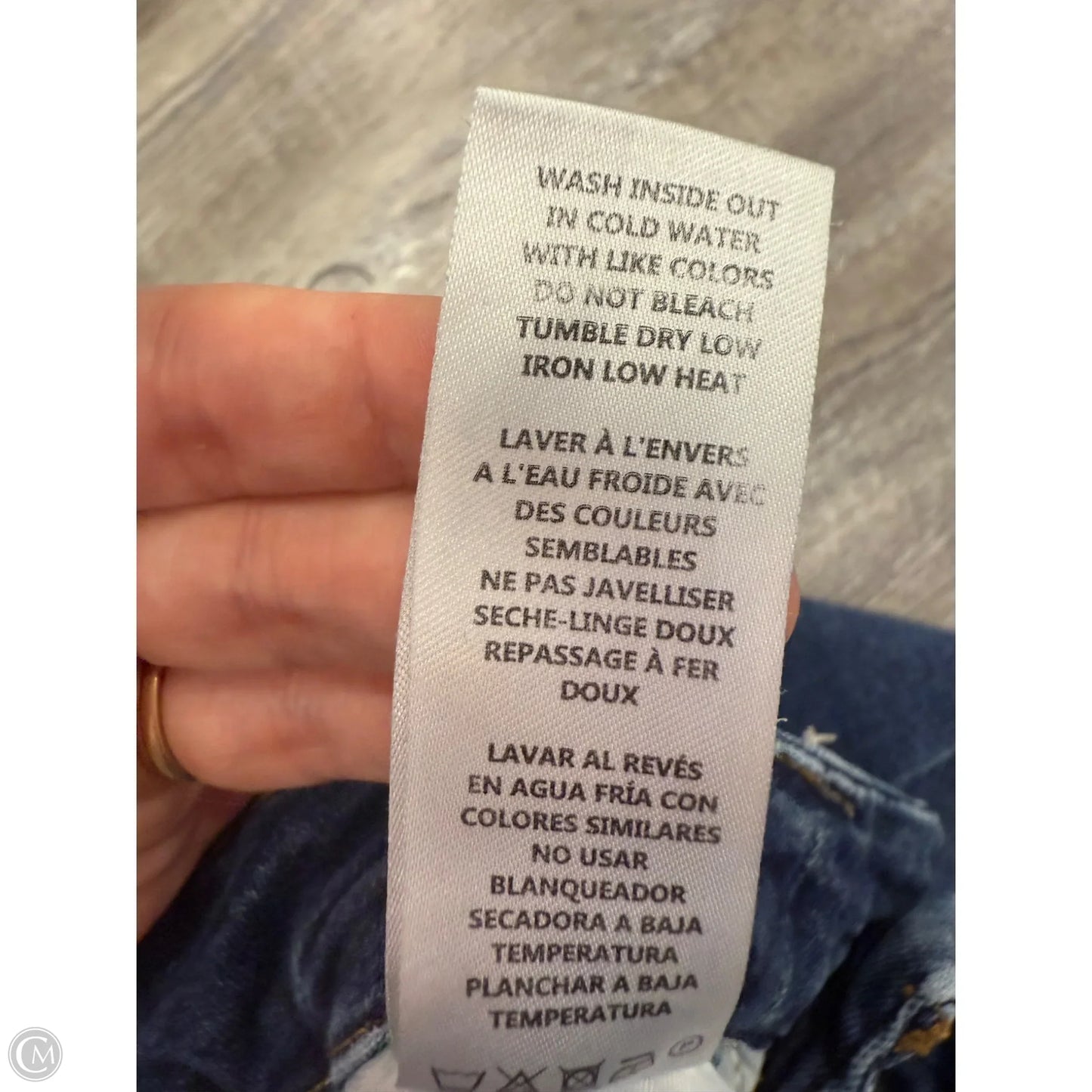 Jeans Designer By Good American In Blue Denim, Size: 4