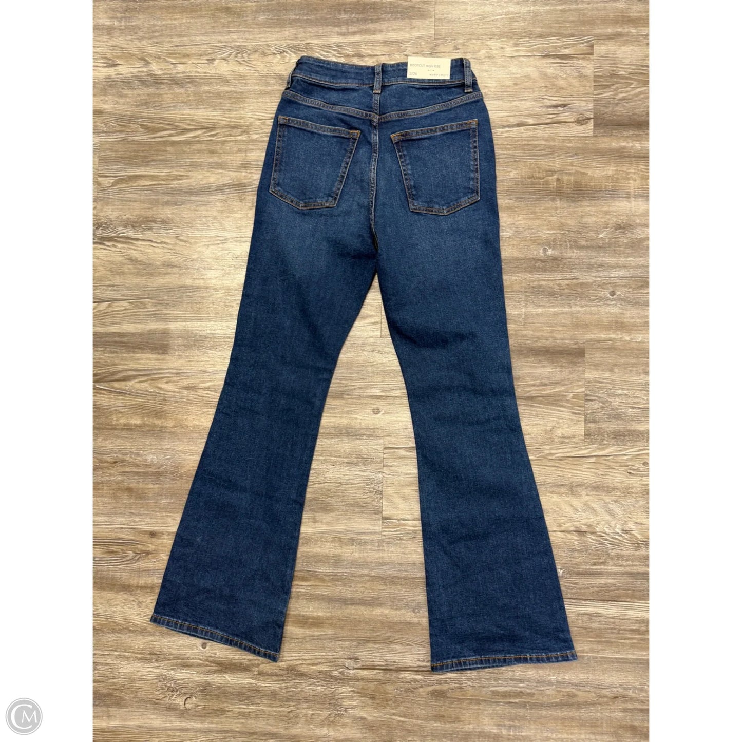 Jeans Boot Cut By Warp+Weft In Blue Denim, Size: 2