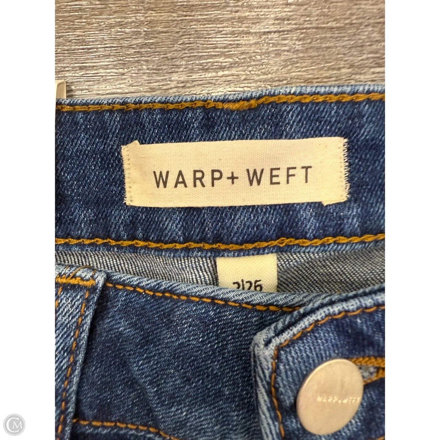 Jeans Boot Cut By Warp+Weft In Blue Denim, Size: 2