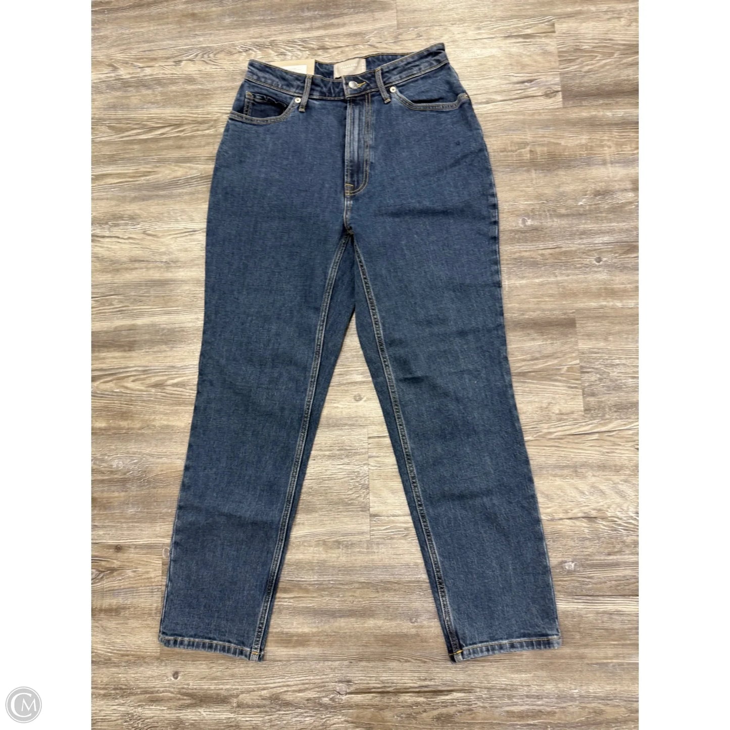 Jeans Straight By Everlane In Blue Denim, Size: 8