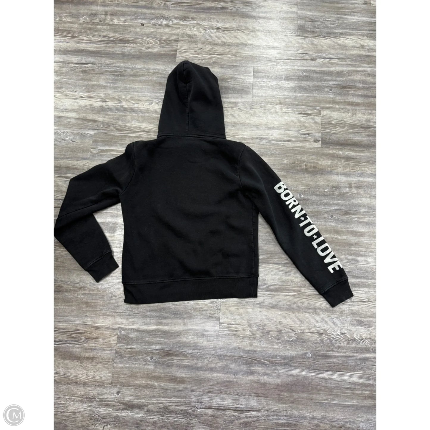 Sweatshirt Hoodie By Scotch & Soda In Black & Red, Size: M