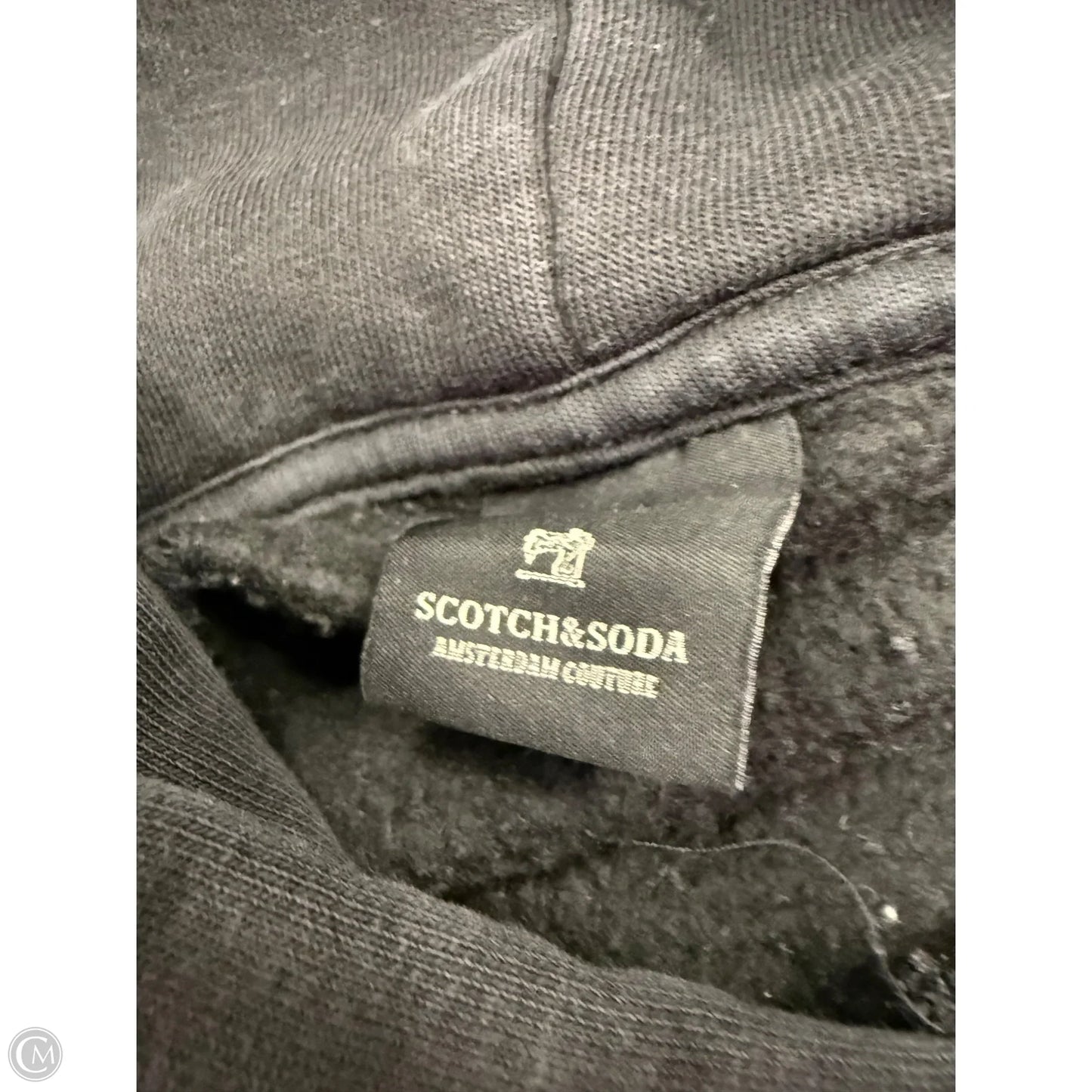 Sweatshirt Hoodie By Scotch & Soda In Black & Red, Size: M