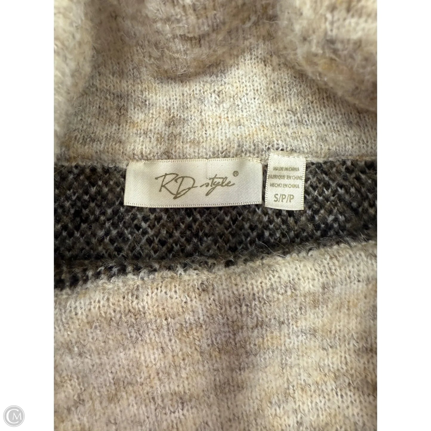 Sweater By Rd Style In Animal Print, Size: S