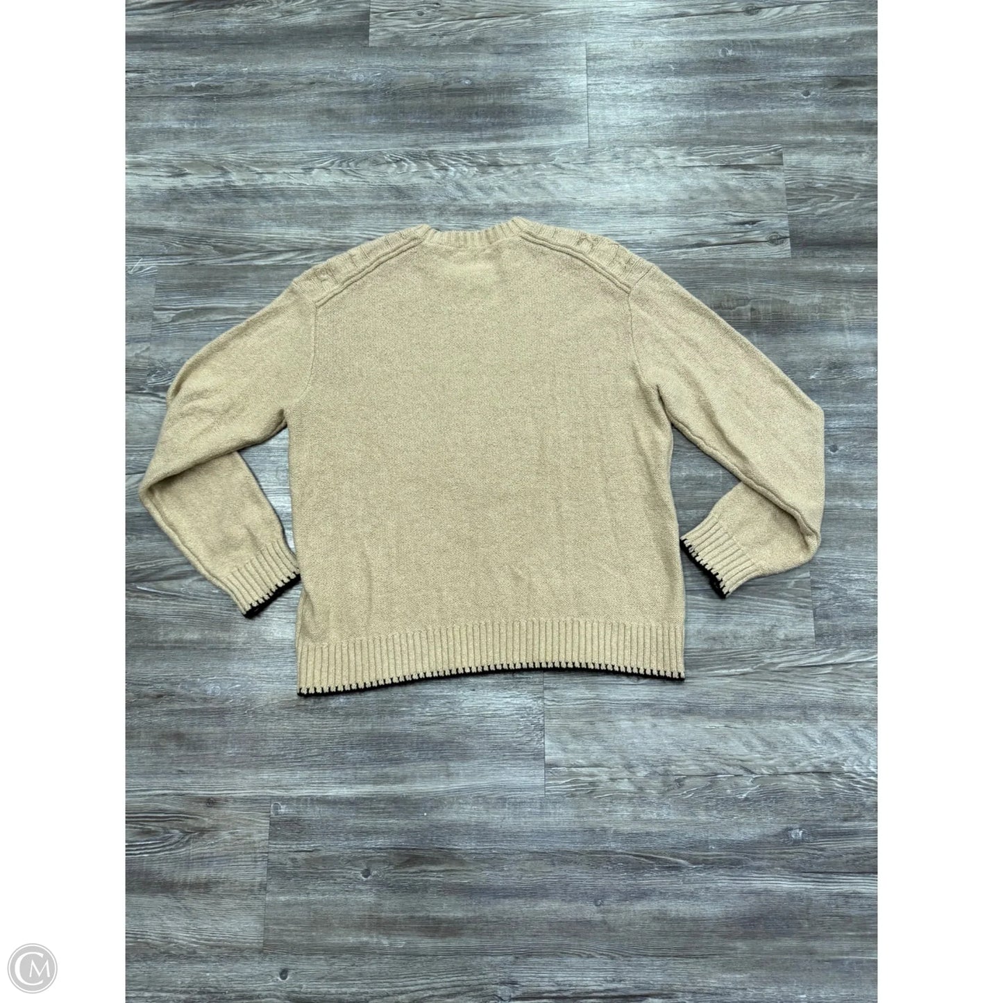 Sweater By Atm In Tan, Size: M
