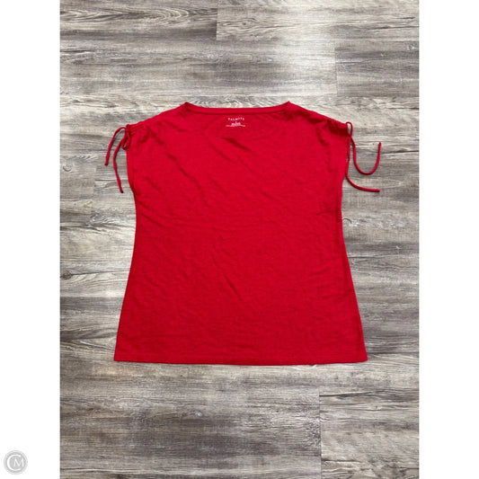 Top Short Sleeve By Talbots In Red, Size: M