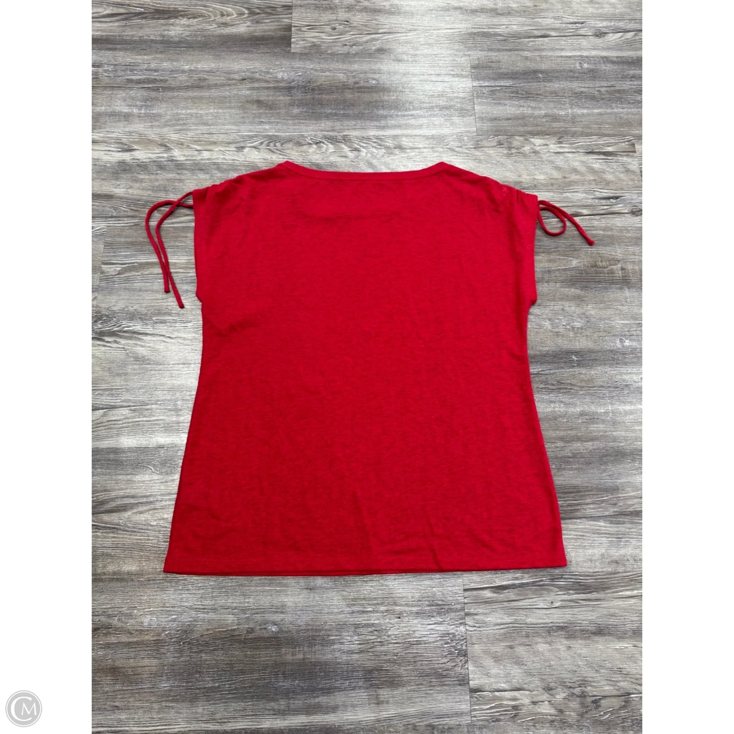 Top Short Sleeve By Talbots In Red, Size: M