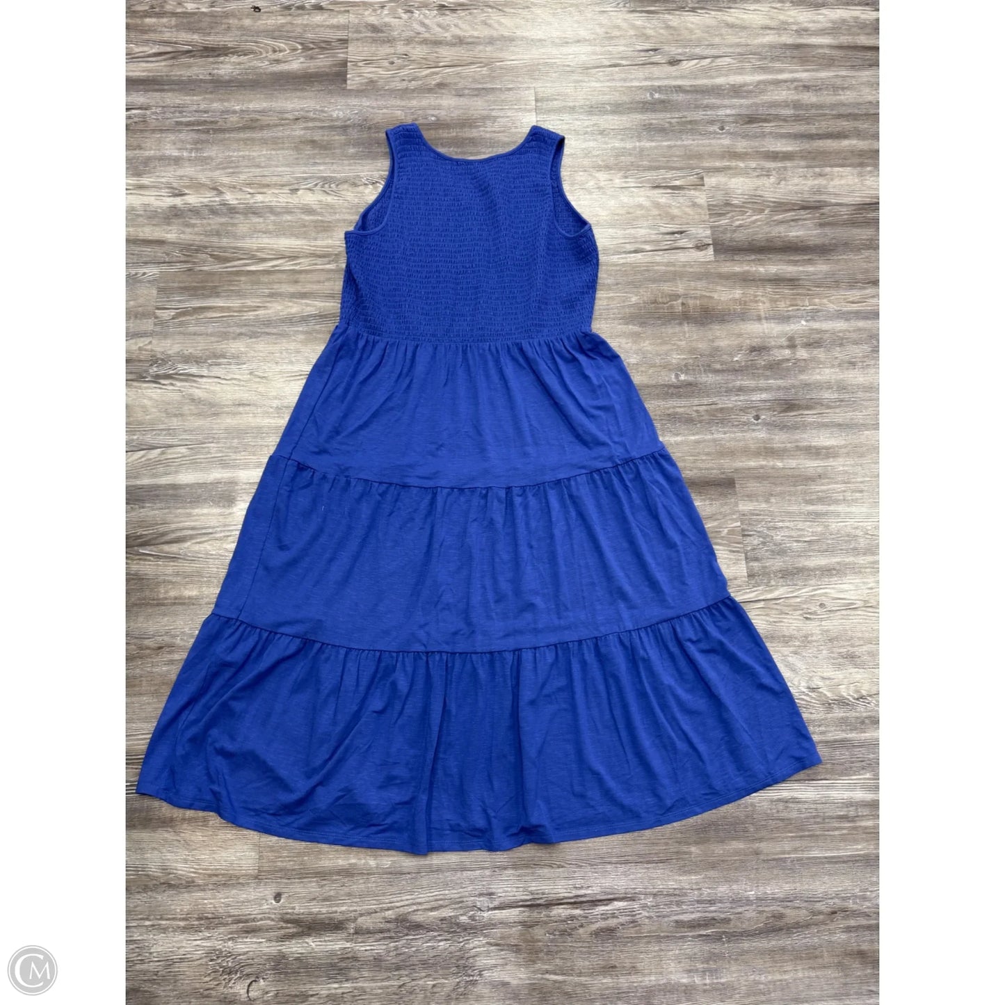 Dress Casual Midi By J. Jill In Blue, Size: M