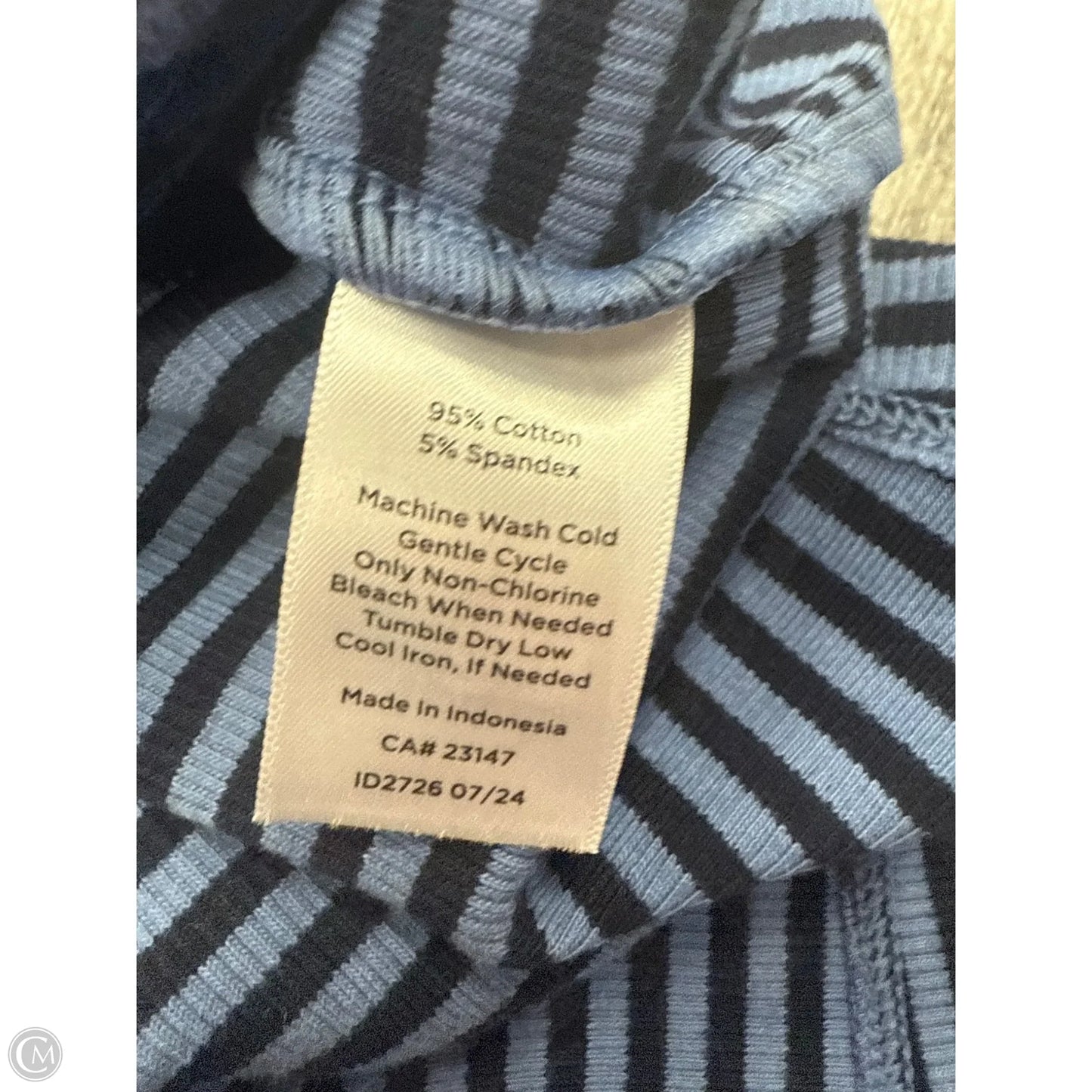 Top Long Sleeve By Talbots In Blue, Size: M