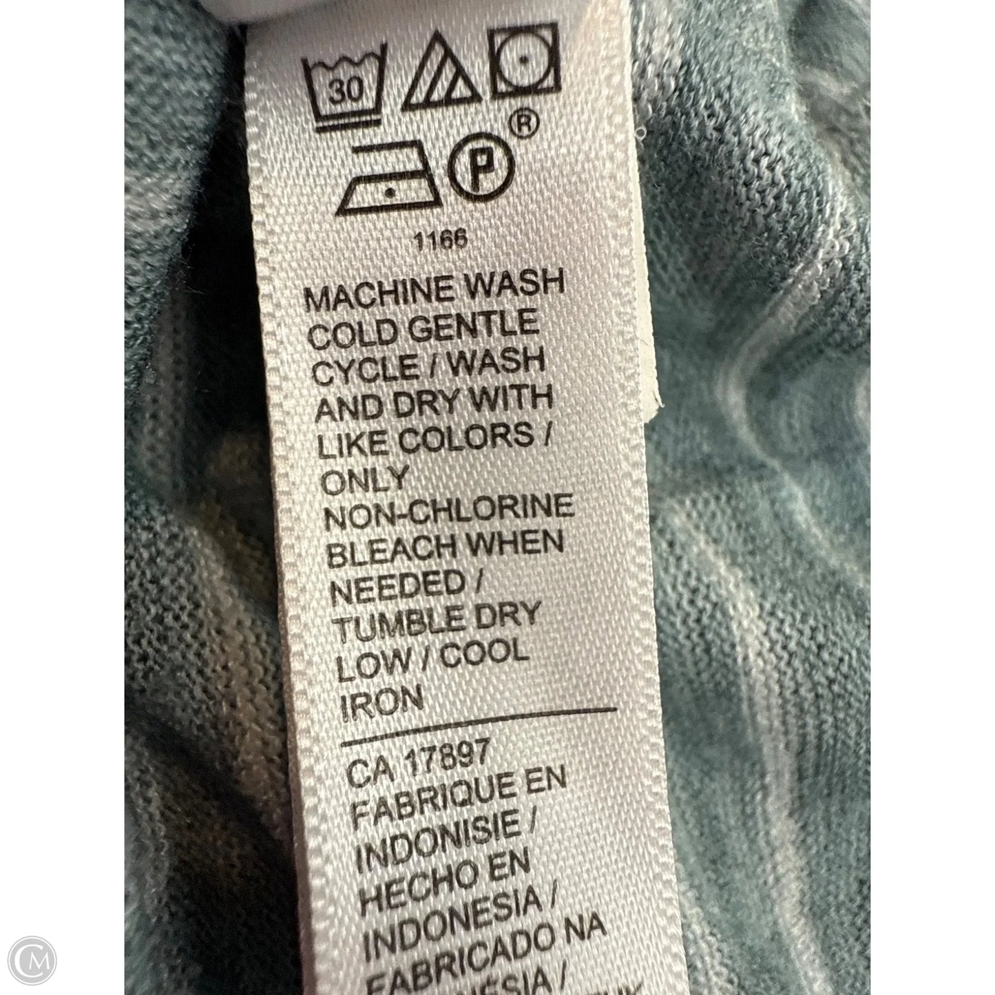 Athletic Tank Top By Athleta In Green & White, Size: 2x