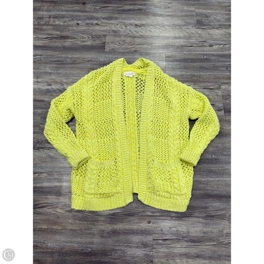 Sweater Cardigan By Anthropologie In Yellow, Size: Xs