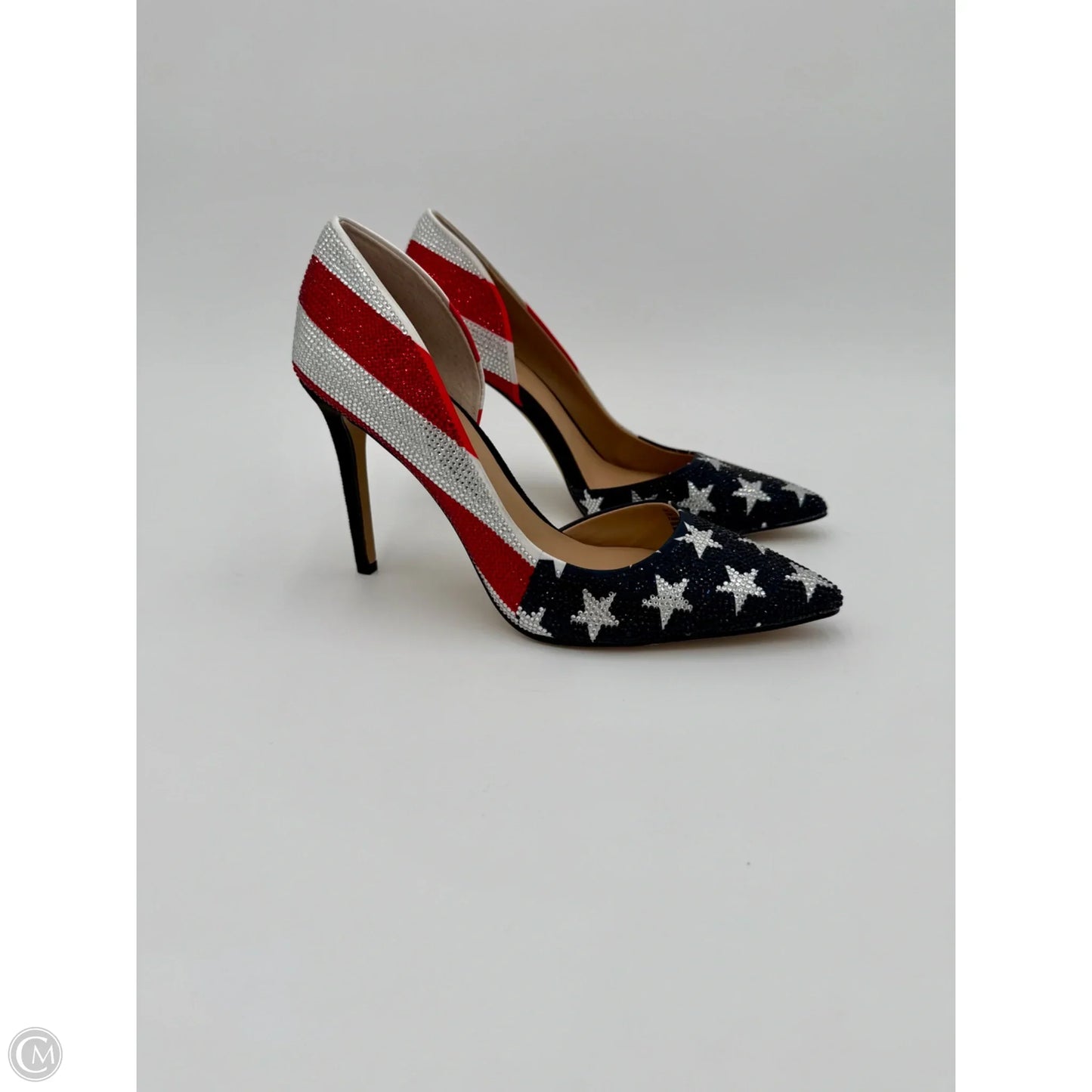 Shoes Heels Stiletto By Inc In Blue & Red & White, Size: 7