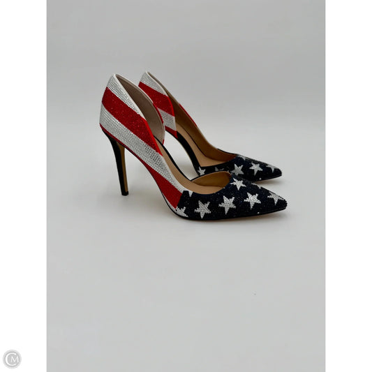 Shoes Heels Stiletto By Inc In Blue & Red & White, Size: 7
