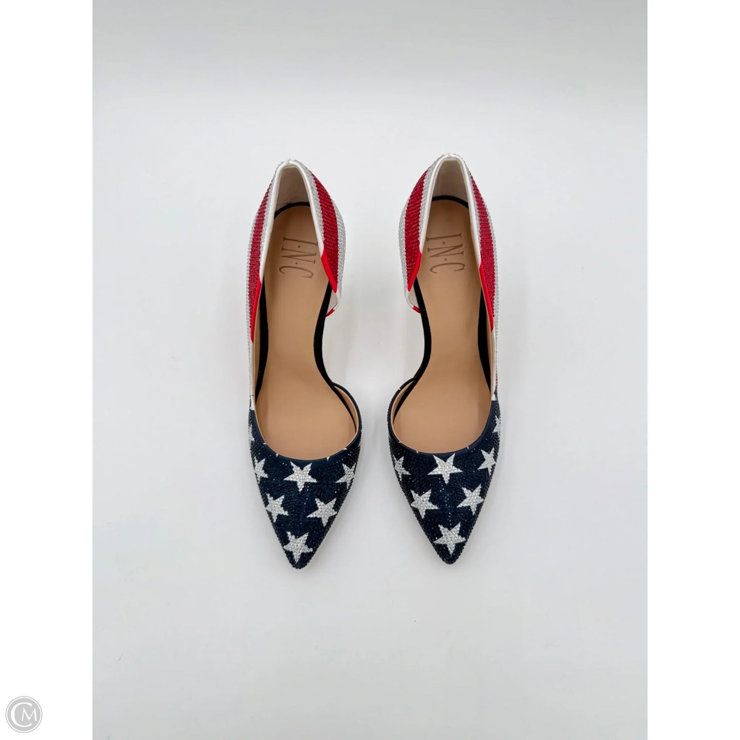 Shoes Heels Stiletto By Inc In Blue & Red & White, Size: 7