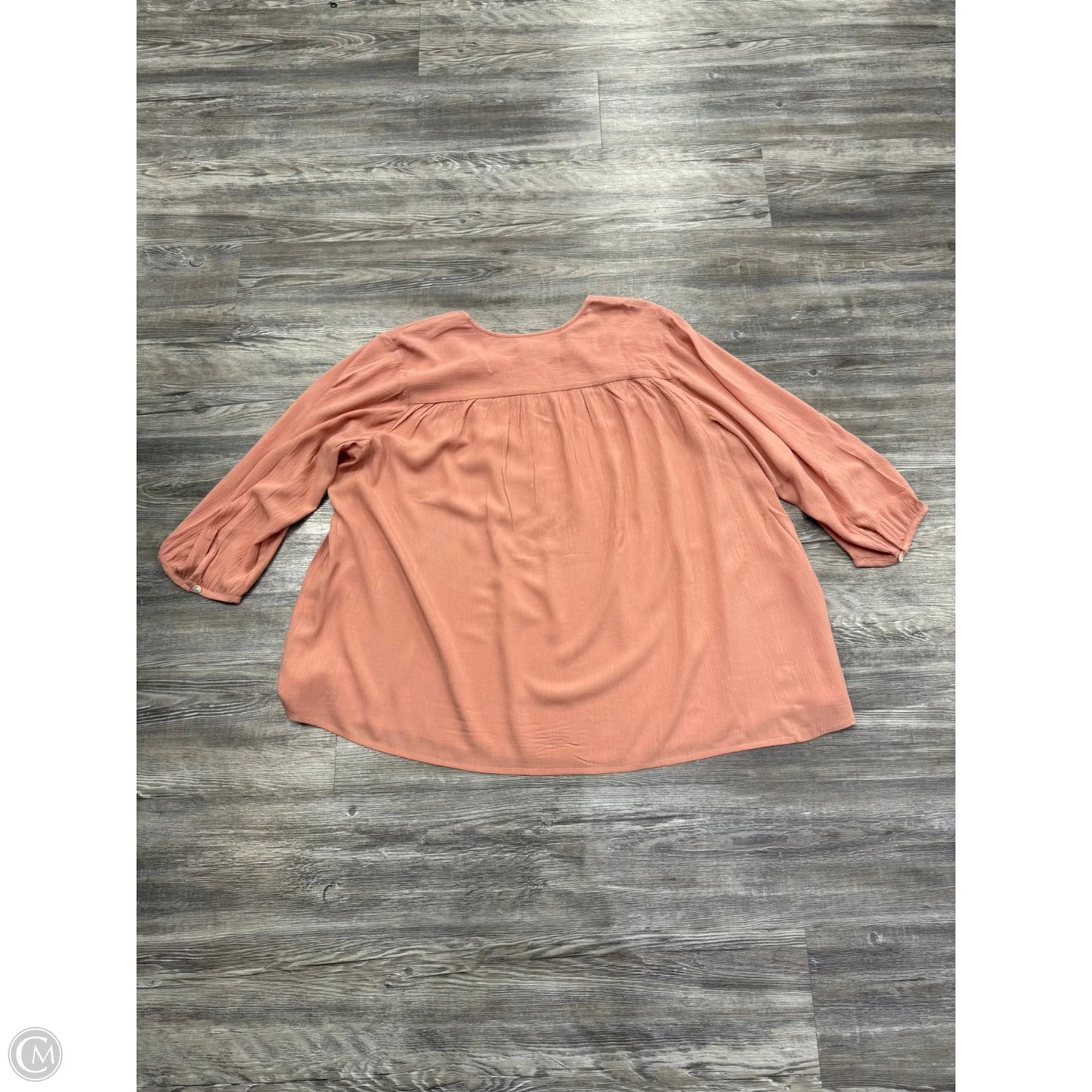 Top 3/4 Sleeve By Pure Jill In Pink, Size: 2x