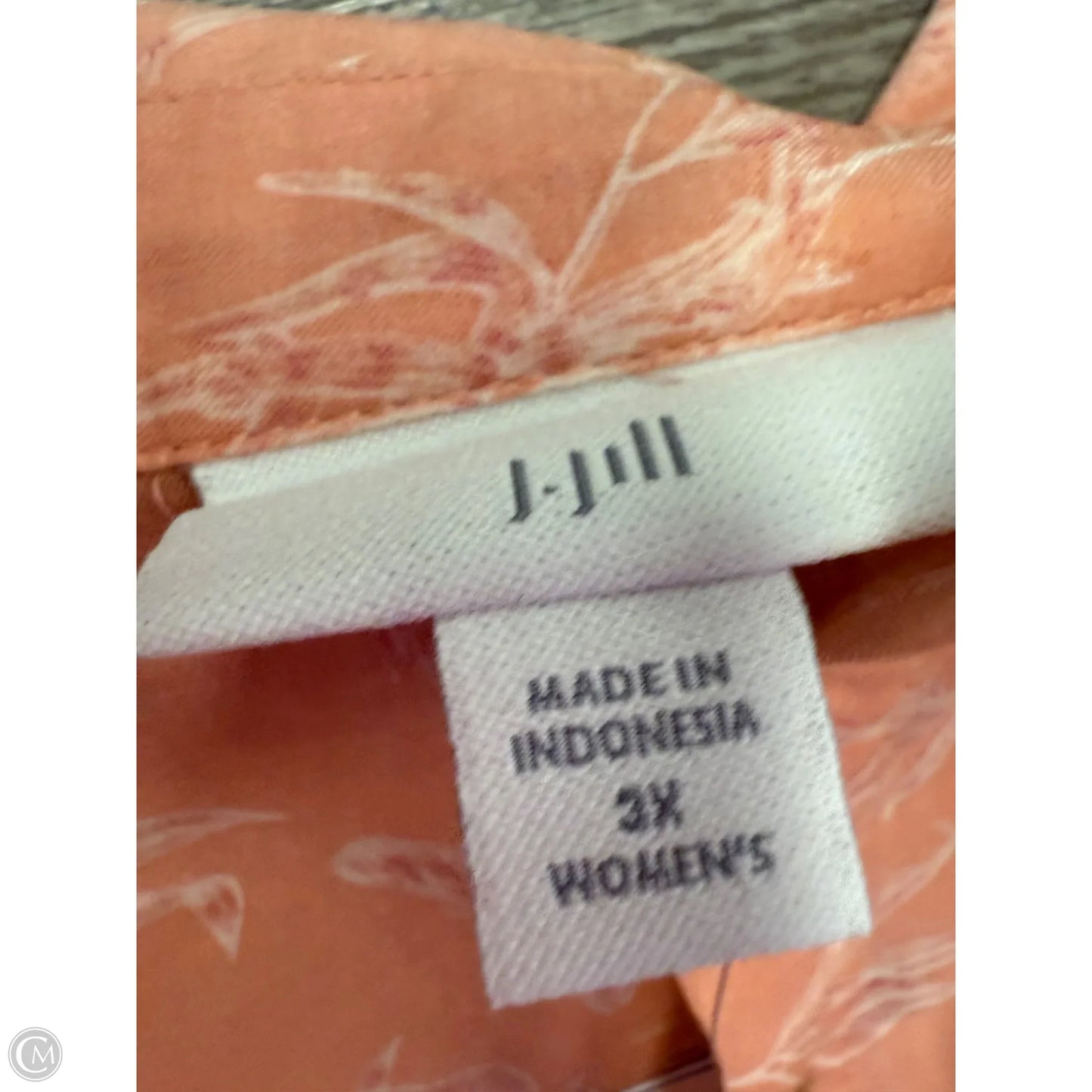 Top Long Sleeve By J. Jill In Peach, Size: 3x