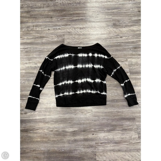 Sweatshirt Crewneck By Sundry In Black & White, Size: Xs