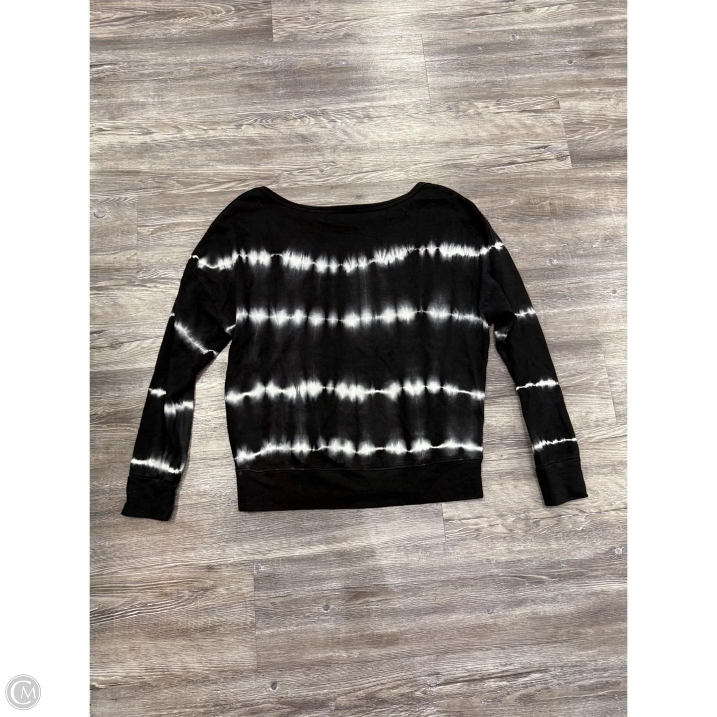 Sweatshirt Crewneck By Sundry In Black & White, Size: Xs