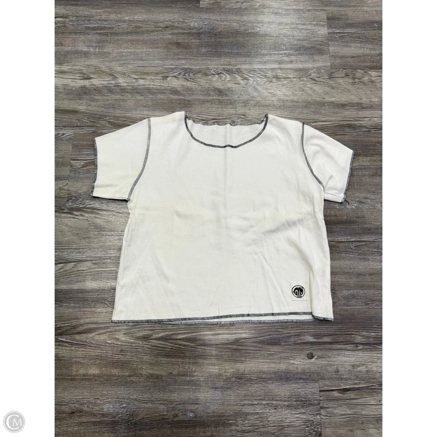 Athletic Top Short Sleeve By Fitigues In White, Size: M