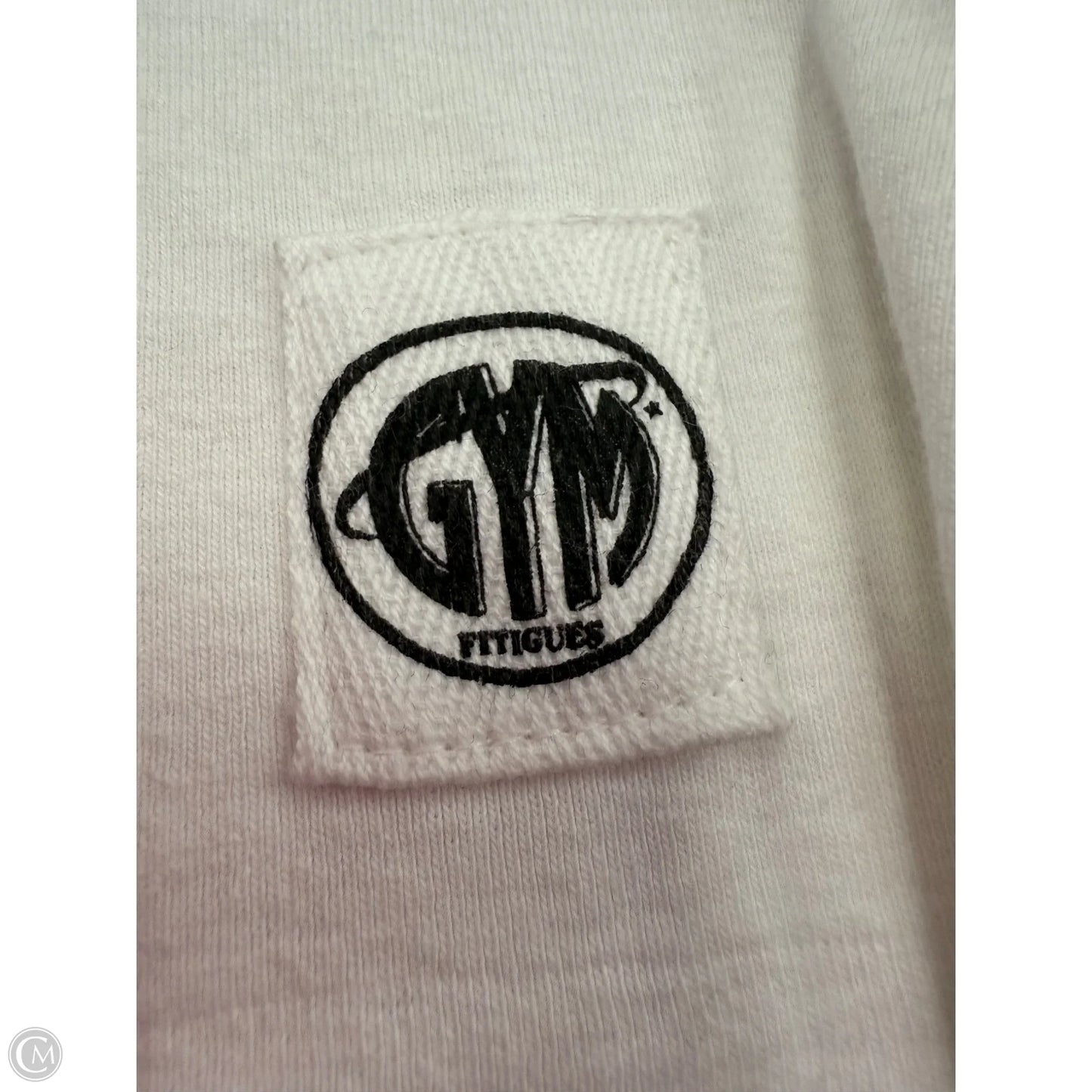 Athletic Top Short Sleeve By Fitigues In White, Size: M